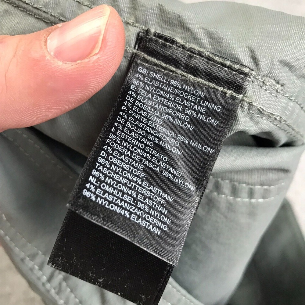 The North Face Shorts Womens 8 Gray Nylon Stretch 4.5" Cuffed Hiking Outdoor - Picture 4 of 11